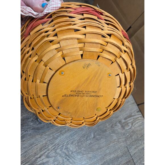 Popcorn Basket 1999 Christmas Collection Longaberger - Picture 4 of 5